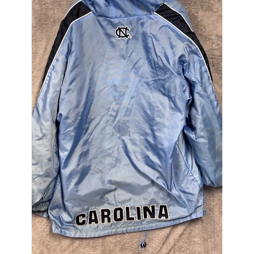 North Carolina Tar Heels Hooded Jacket Men Blue Full Zip NCAA XL Heavy ‎ Size XL